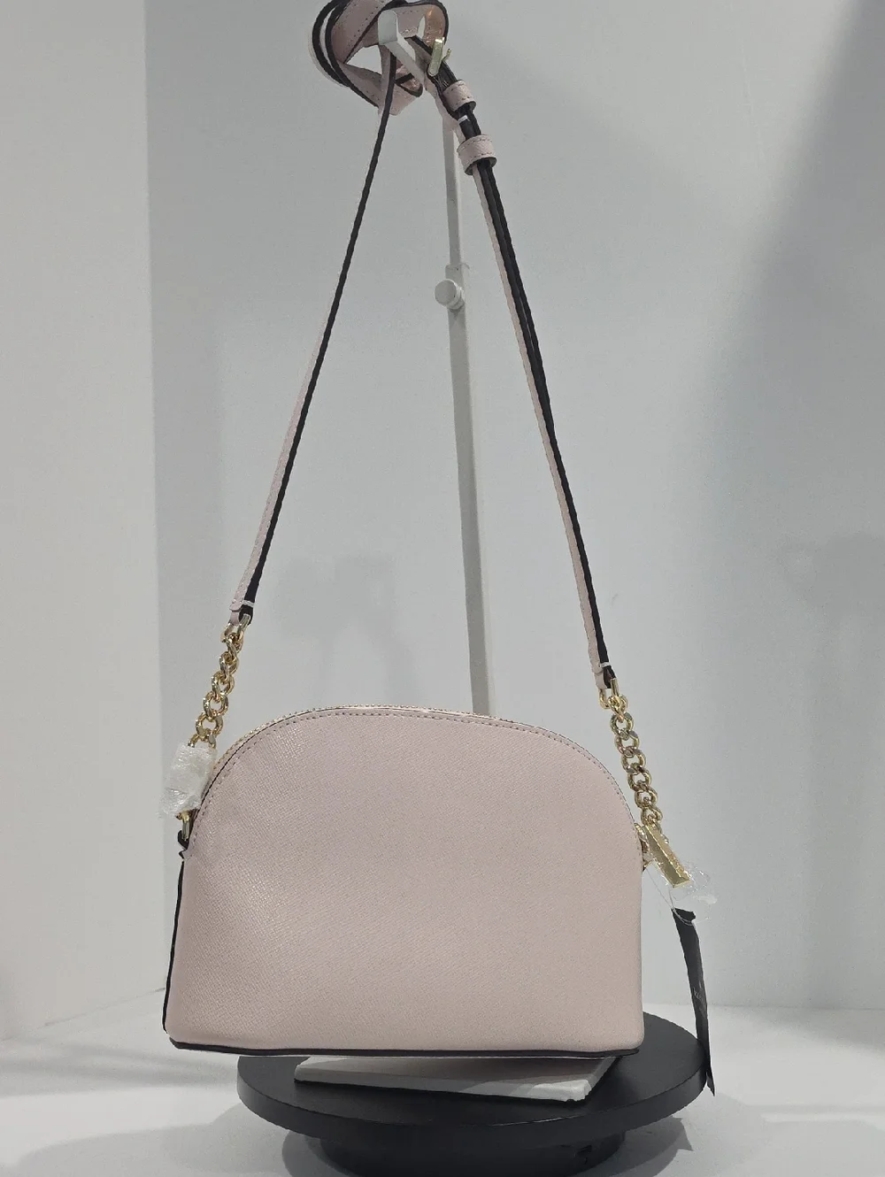 NWT ✅  Kate Spade SPENCER Heart Studs XLC Small Dome Crossbody POWDERED SUGAR
